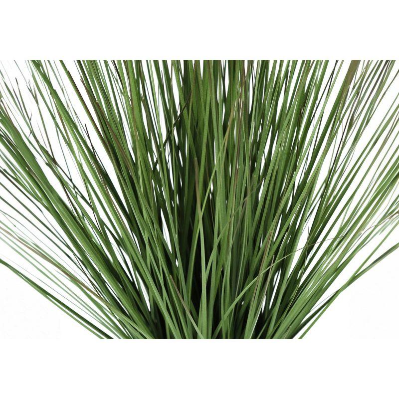 Monarch Specialties Artificial Plant 21 inch Tall Grass Indoor Faux Fake Table Greenery Potted Real Touch Decorative Green Grass White Pot