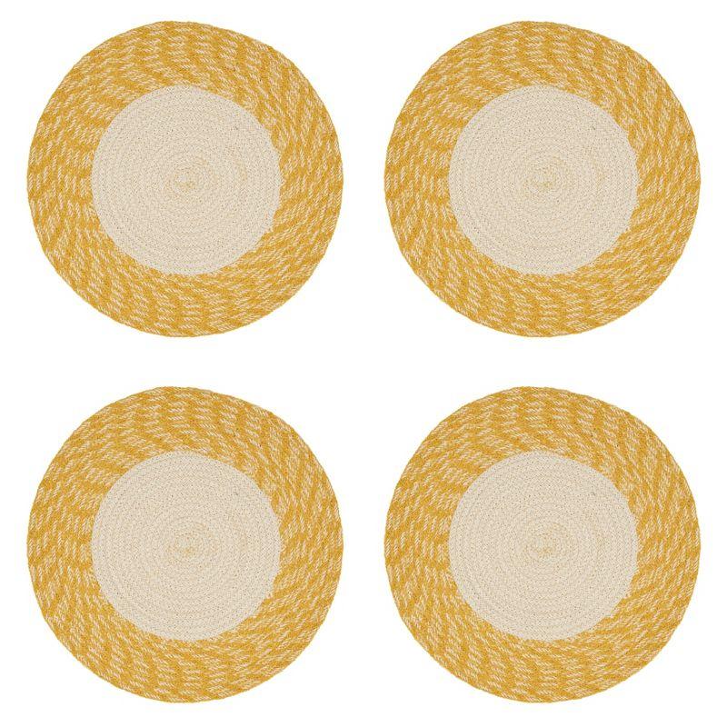 100% Cotton No Pattern Round Placemat