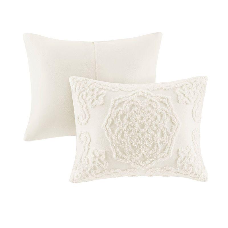 Madison Park Laetitia Tufted Chenille Cotton 3 Piece Medallion Duvet Cover Set