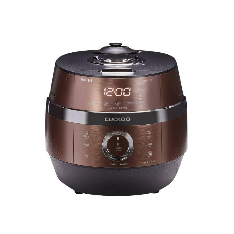 CUCKOO 10-Cup Induction Heating Pressure Rice Cooker and Warmer Bronze: 14 Settings, Automatic Keep Warm, Dishwasher-Safe Parts