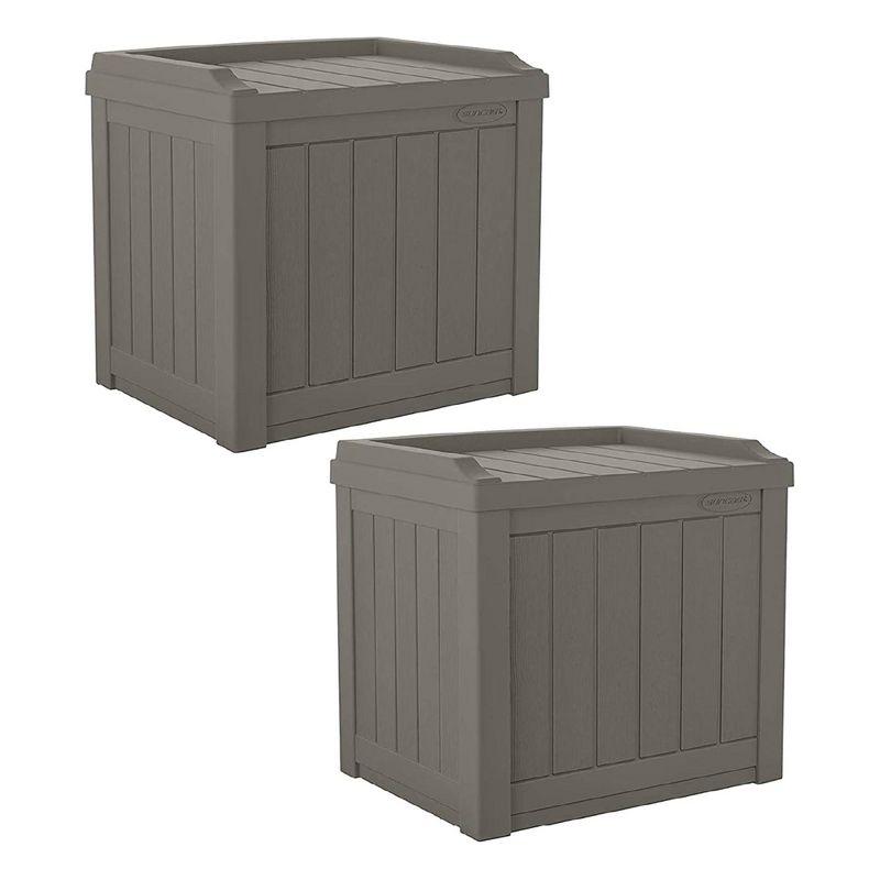 Suncast Suncast 22 Gallon Water Resistant Deck Box with Storage Seat