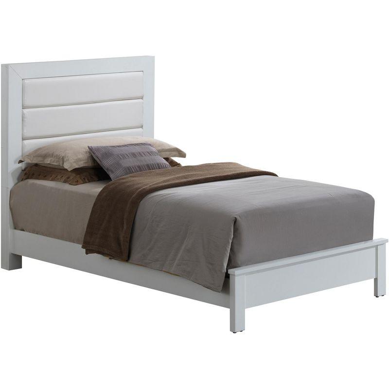 Passion Furniture Burlington Upholstered Twin Panel Bed