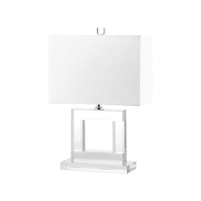 Everly Quinn Modern Crystal Table Lamp With Led Bulb For Bedroom, Living Room, Home Office, Or Study