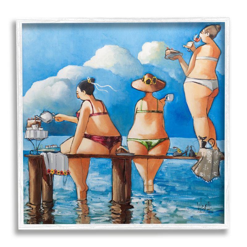 Stupell Industries " Whimsical Summer Beach Ladies " by Ronald West