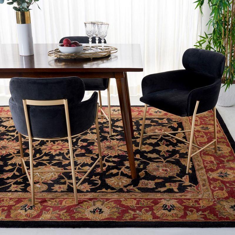 Heritage HG112 Handmade Area Rug - 7'6"x9'6" - Black/Red - Safavieh