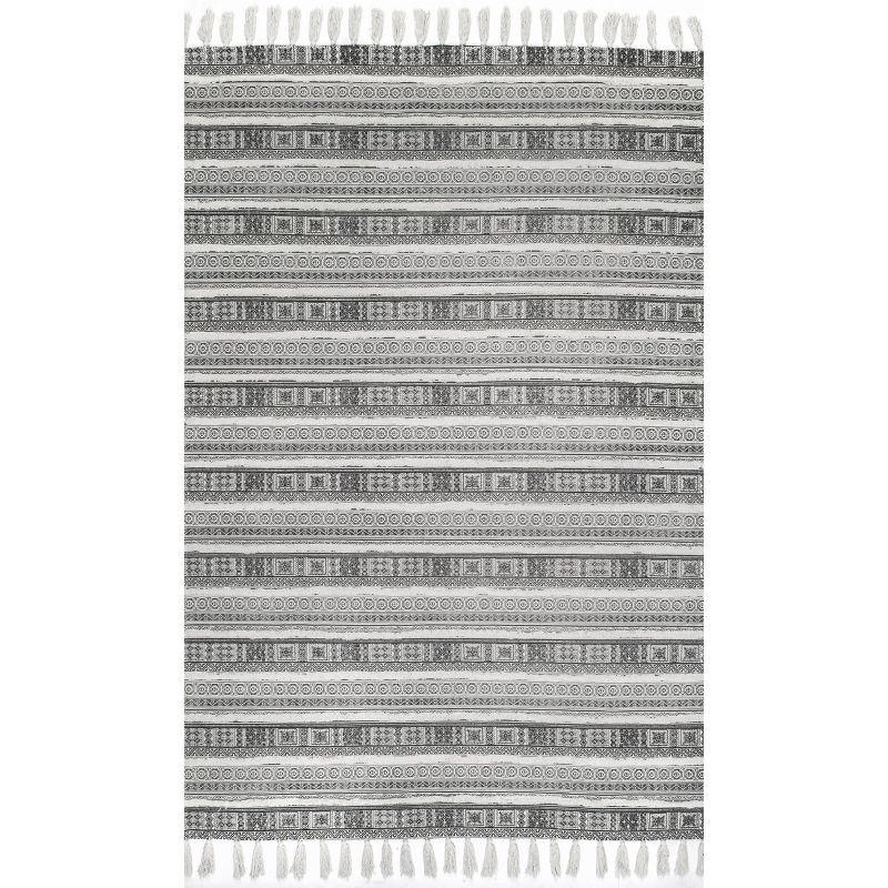 nuLOOM Rasmus Greek Frieze Stripes Area Rug