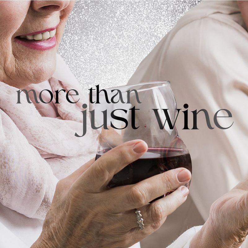 Dragon Glassware 16 oz Stemless Wine Glasses Clear Set of 2