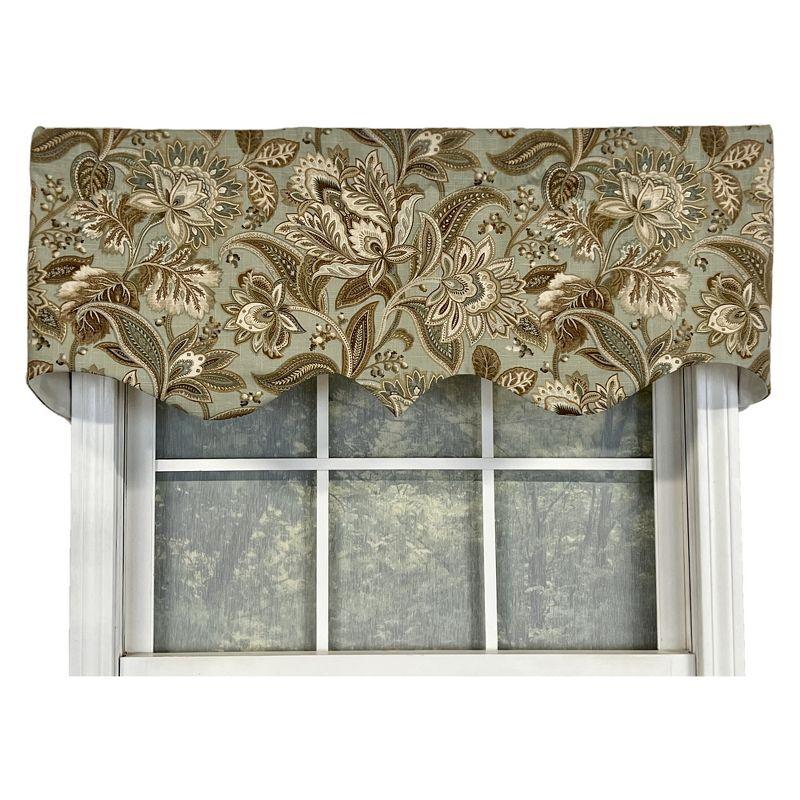 Valdosta Regal Style All Season 3" Rod Pocket Valance 50" x 17" Mist by RLF Home