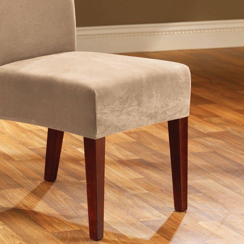 Sure Fit Stretch Pique Box Cushion Dining Chair Slipcover