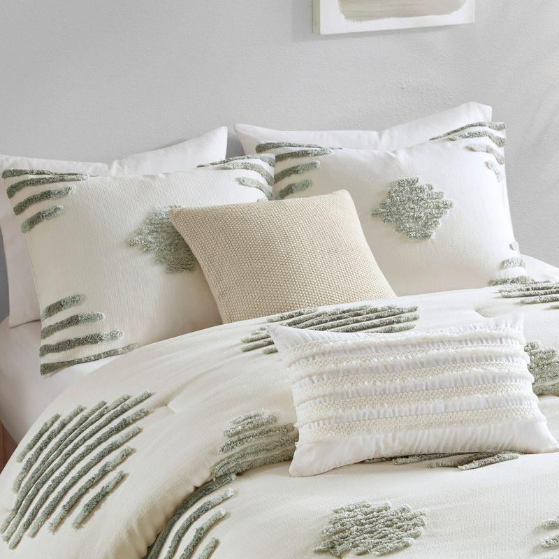 INK+IVY Tahli 3 Piece Cotton Blend Chenille Comforter Set