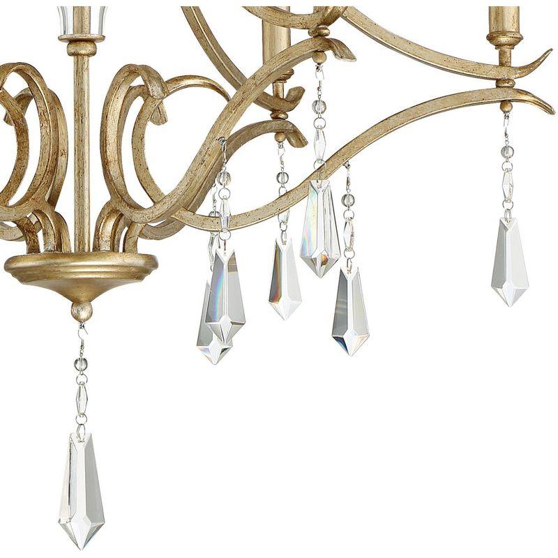 Minka Lavery Aged Brio Gold Chandelier 26 3/4" Wide French Clear Crystal 6-Light Fixture for Dining Room House Kitchen Entryway