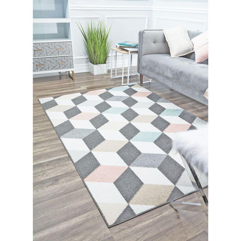 Rugs America Mika Geometric Contemporary Area Rug