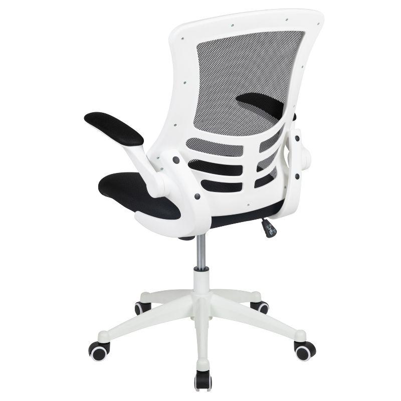 Flash Furniture Mid-Back Mesh Swivel Ergonomic Task Office Chair with Flip-Up Arms