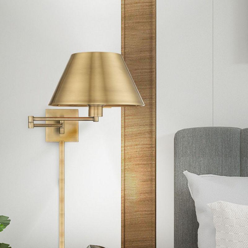 Brevan Steel Swing Arm Sconce