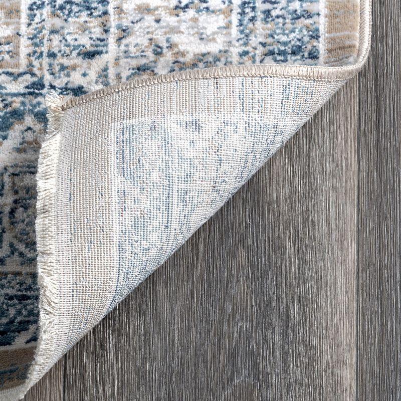 Nuloom Kaia Iris Medallion Indoor Area Rug, 5' 3" x 7' 3", Gray