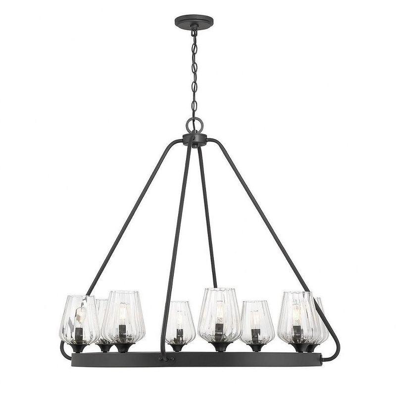 Savoy House Carlton 8 - Light Chandelier in  Matte Black