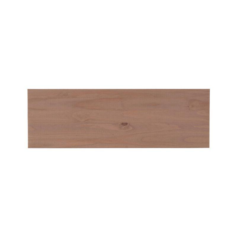 Linon 3pc Ardmore Breakfast Nook Storage Benches Dining Set Black/Pecan: Mid-Century Modern, Wood, 6-Seat Capacity