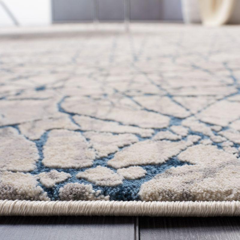 Meadow MDW324 Power Loomed Indoor Area Rug - Navy/Ivory - 6'7"x6'7" - Safavieh