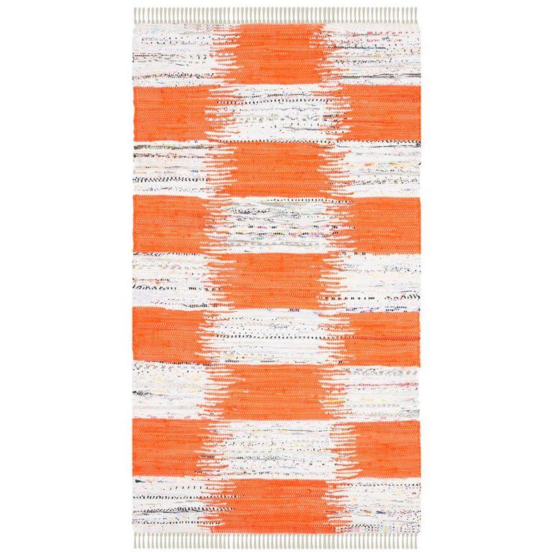Montauk MTK721 Hand Woven Indoor Area Rug - Orange/Multi - 4'x6' - Safavieh.