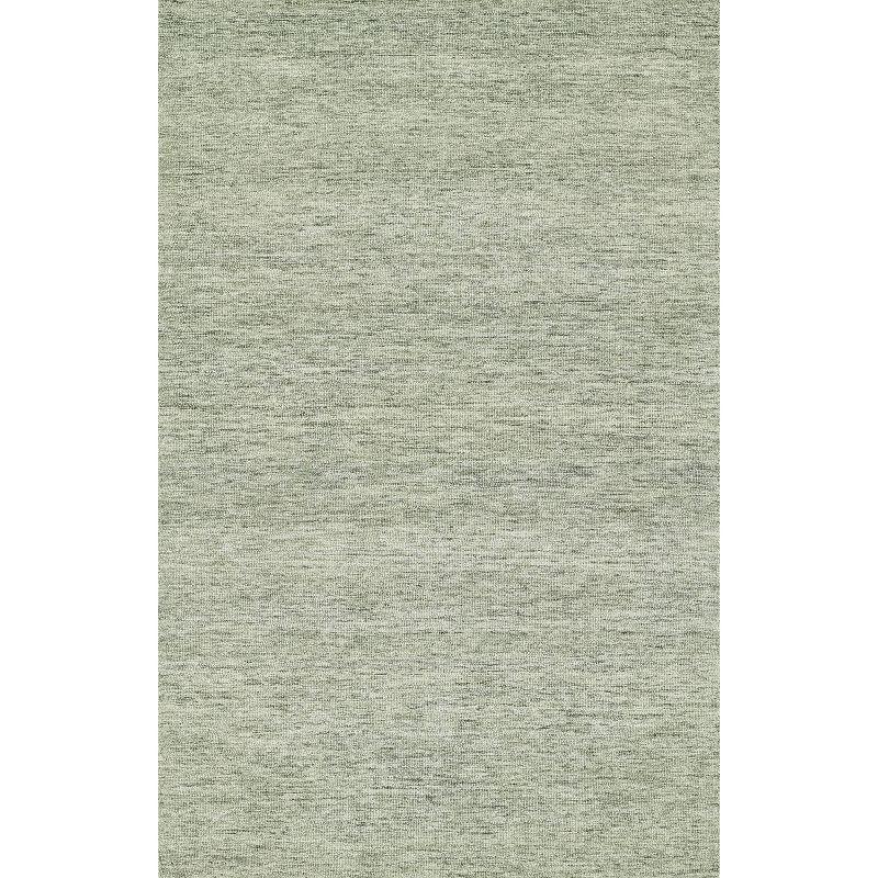 Momeni 2'x3' James Solid Handtufted Accent Rug Sage Green: Wool, Low Pile, Indoor, Rectangle, Cotton Backing