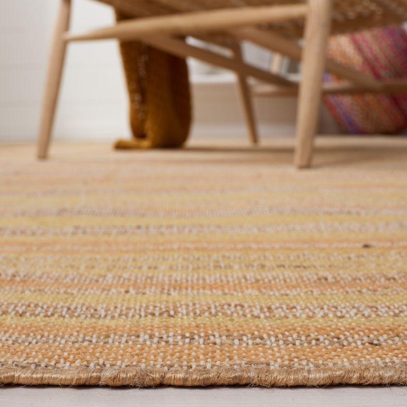 Highland Dunes Grice Hand Woven 50% Jute, 50% Wool Striped Rug