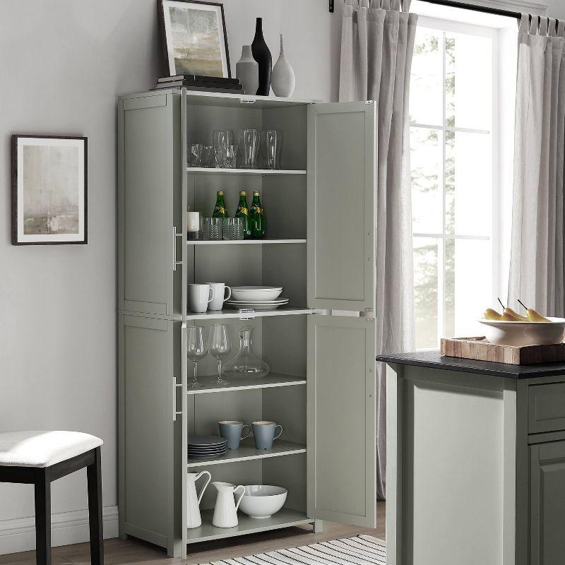 Savannah 40'' Grey Driftwood Shaker-Style Tall Storage Pantry