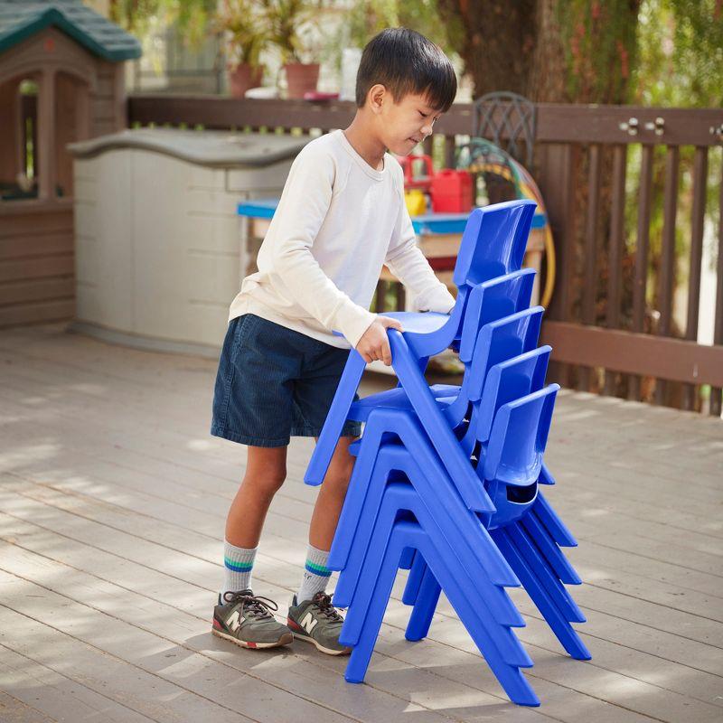 ECR4Kids Plastic School Stack Chair, Classroom Furniture