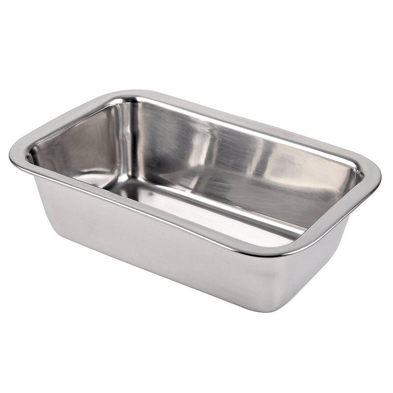 Shetler's Stainless Steel Round Edge Bread Loaf and Cake Pan 2.5" W x 8" L x 2.75" D