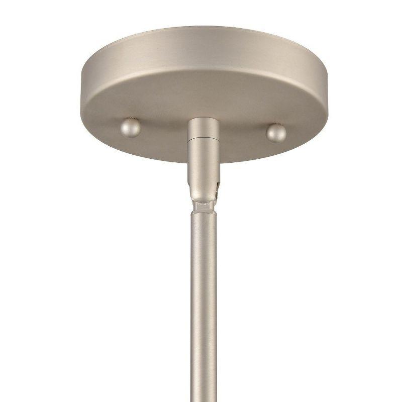 Mini Globe Satin Nickel Wall Sconce with Glass Shade