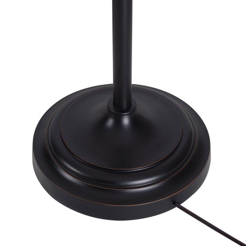 1-Light Harmond Art Glass Torchiere Bronze - Kenroy Home: Elegant Steel Base, 3-Way Rotary Switch, UL Listed