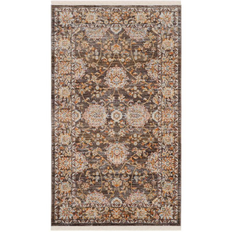 Vintage Persian VTP469 Power Loomed Indoor Accent Rug - Brown/Multi - 3'x5' - Safavieh