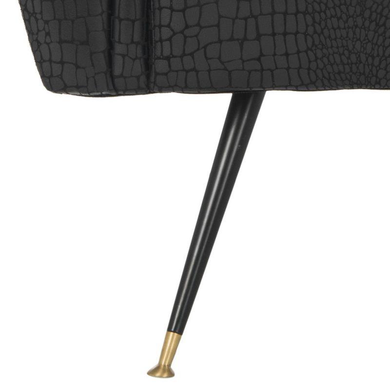 Mira Accent Chair - FOX6285 - Black - Safavieh