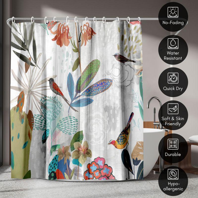 The Twillery Co.® Floral Shower Curtain Where the Passion Flower Grows by PI Creative Art