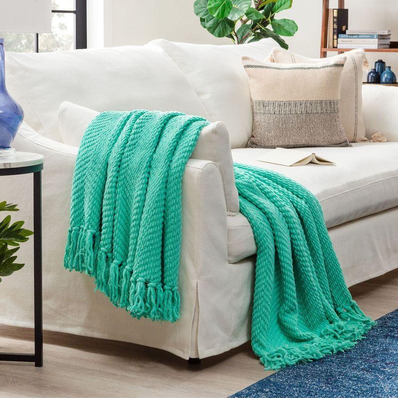 Chanasya Textured Knitted Throw