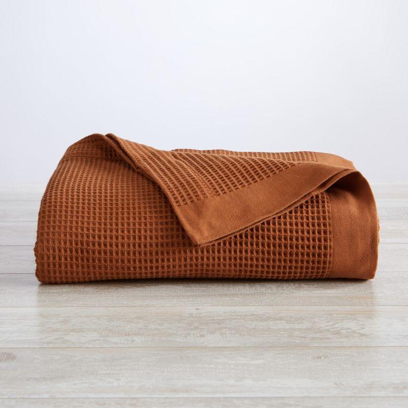 100% Cotton Lightweight Waffle Weave Summer Blanket