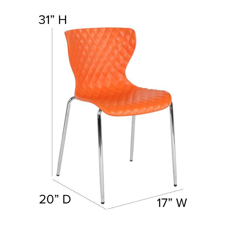 Flash Furniture Lowell Contemporary Plastic Stack Chair