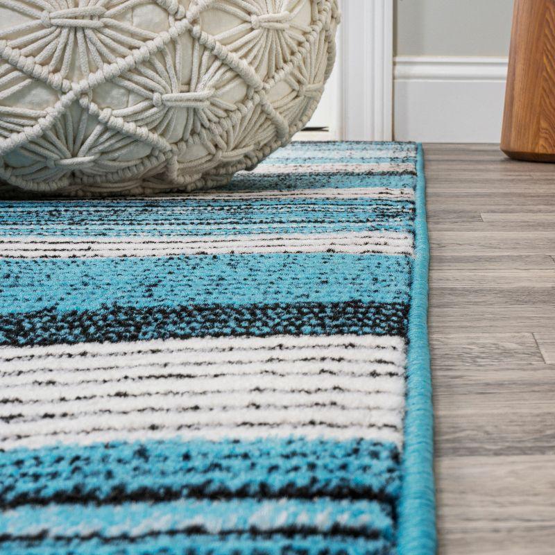 Duxbury Gradient Ticking Striped Area Rug - JONATHAN Y