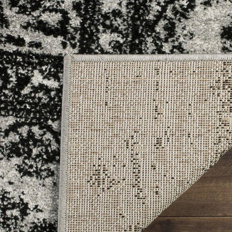Adirondack ADR101 Power Loomed Area Rug - Silver/Black - 8'x10' - Safavieh.