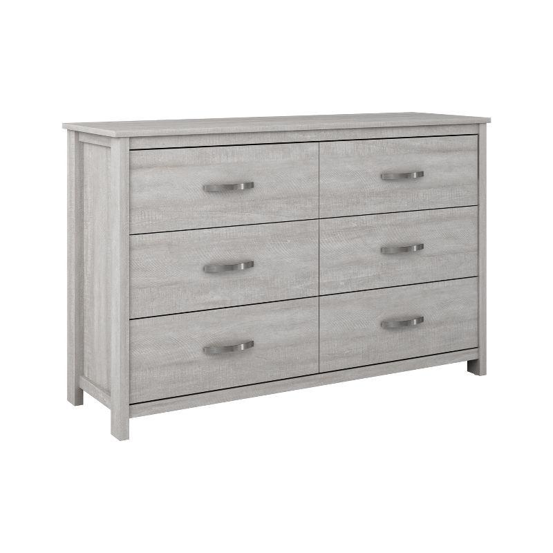 Galano Layton Dusty Gray Oak 6 Drawer 47.2 in. Wide Dresser (Sturdy, Effortless Assembly with Interlocking Drawers)