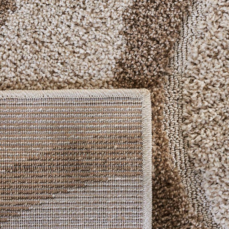 Florida Shag SG461 Power Loomed Indoor Runner Rug - Ivory/Beige - 2'3"x9' - Safavieh