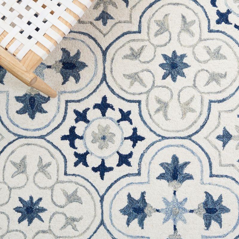 Micro-Loop MLP381 Hand Tufted Indoor Area Rug - Ivory/Sage - 8'x10' - Safavieh