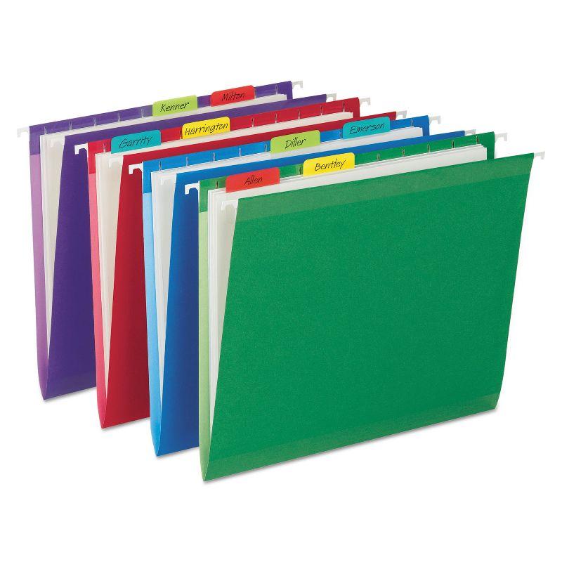 Post-it File Tabs 2 x 1 1/2 Aqua/Lime/Red/Yellow 24/Pack 686ALYR