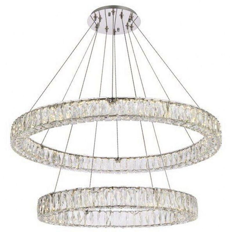 Elegant Lighting Monroe 2 - Light Chandelier in  Chrome