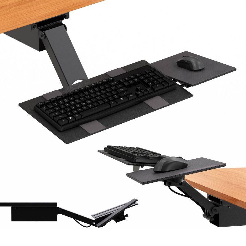 Under Desk Computer Keyboard Tray Black - Uncaged Ergonomics