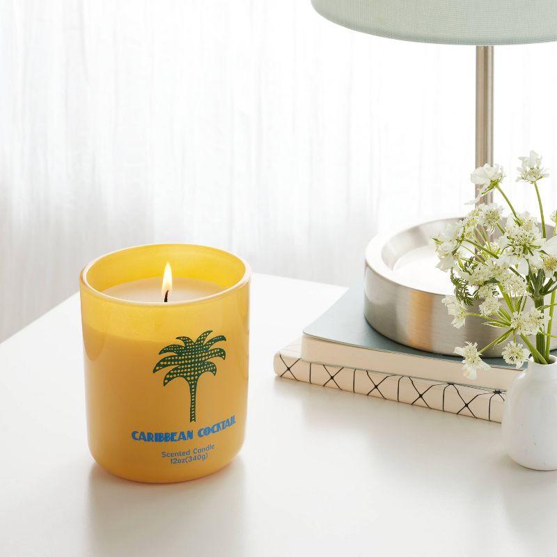 12oz Jar Candle with Lid Caribbean Cocktail - Room Essentials™