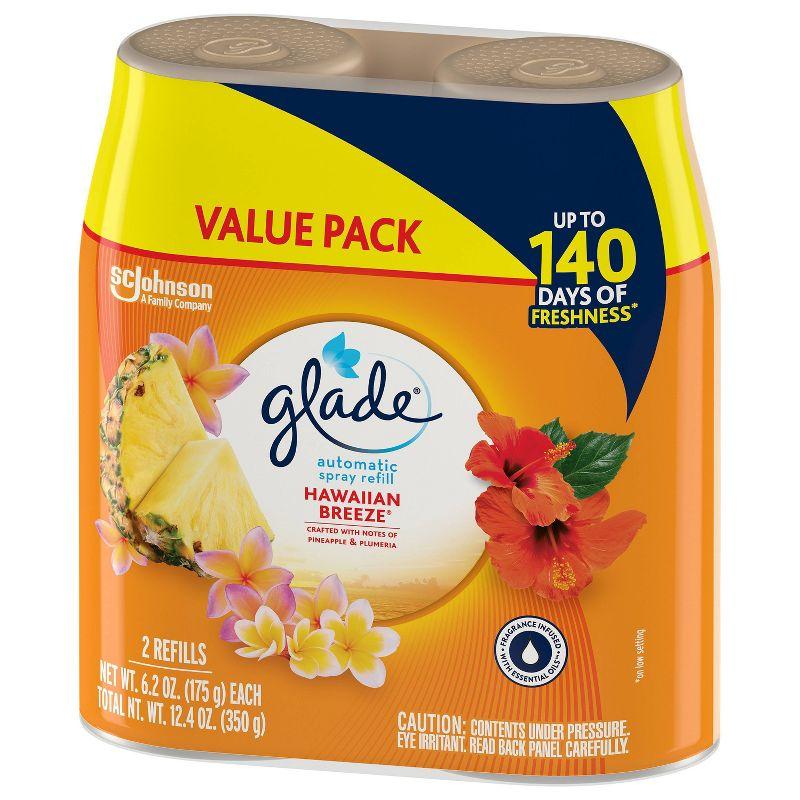 Glade Automatic Spray Air Freshener - Hawaiian Breeze - 12.4oz/2pk