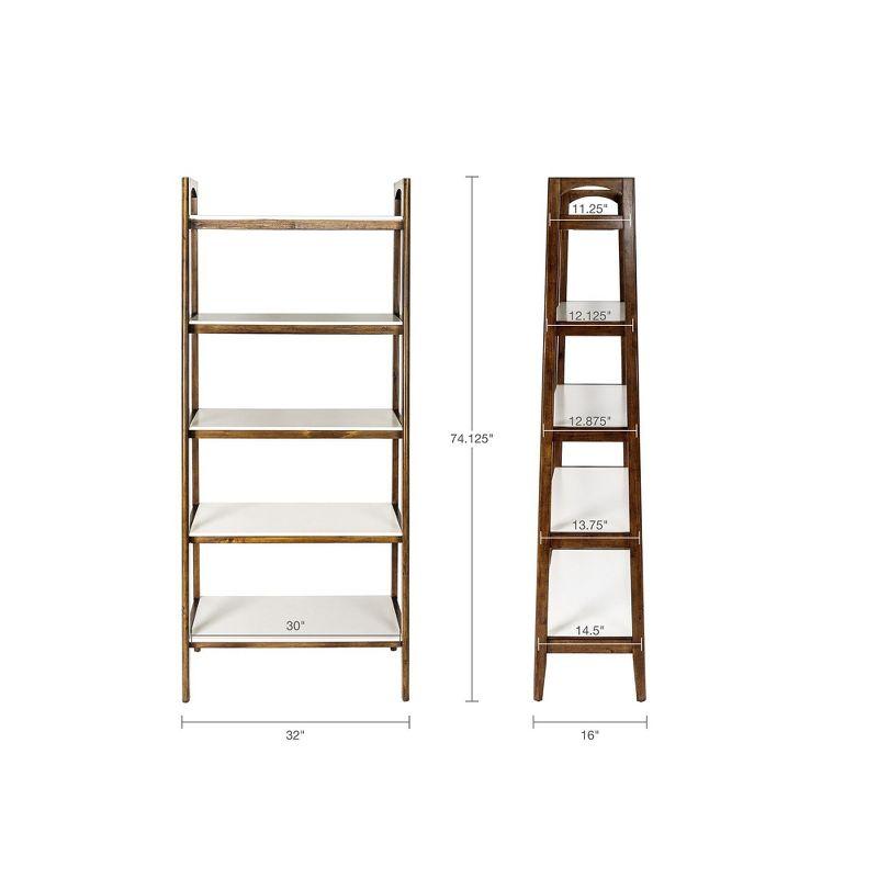 Parker 5-Shelf Ladder Bookcase