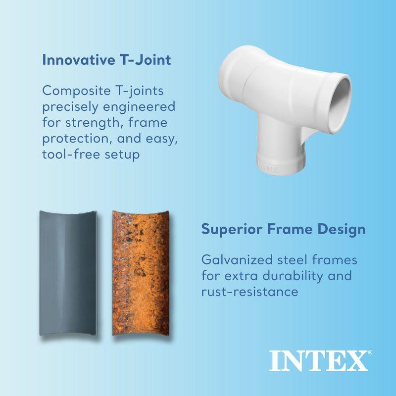 Intex Intex Metal Frame Round Above Ground Swimming Pool w/Pump