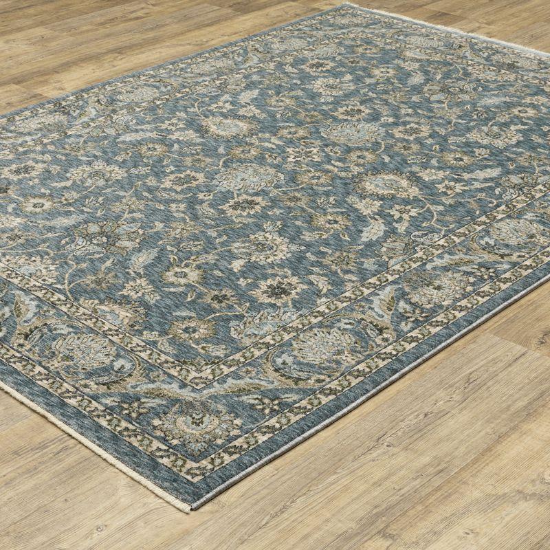 Oriental Weavers Aberdeen 070H1 Blue/ Beige Indoor Area Rug - 5'3" x 7'6"