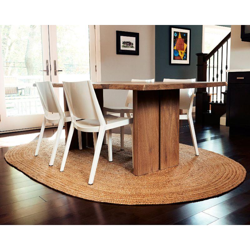 6'X9' Solid Area Rug Natural - Anji Mountain